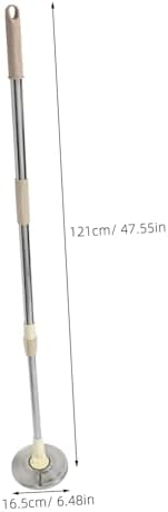 Expandable Mop Pole with Rotating Head and Telescopic Handle