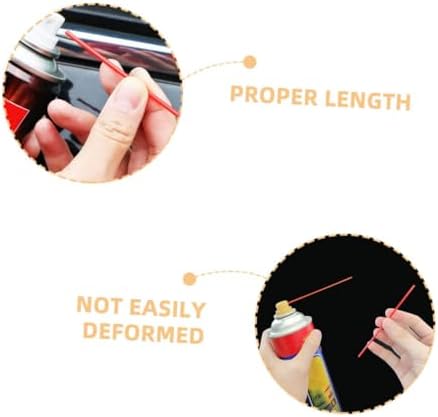 HOMSFOU 200Pcs Rust Remover Tubes with Spray Nozzles for Aerosol Cans