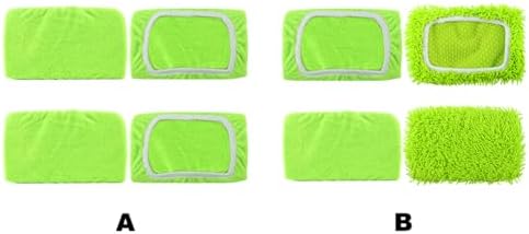 4Pcs Reusable Microfiber Mop Pads for Floor Cleaning
