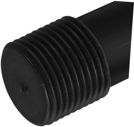 2pcs Telescopic Rod Thread Head Tips Mop Pole Adapter Replacement Black 1