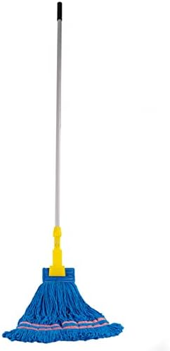 Matthew Cleaning Microfiber String Mop Head Replacement - 3 Pack Blue