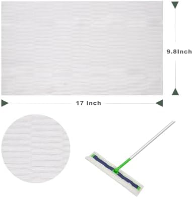 SUZZYVINE XL Dry Mop Refills - 30 Count 98x17 Inch Pet Hair Friendly Unscented