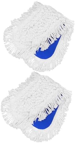 2pcs Dust Mop Head with Blue White Threads