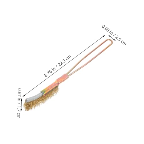 KICHOUSE 3Pcs Mini Stainless Steel Wire Brush for Rust and Grime Removal