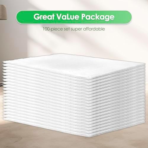 BRUVISH 100 Count Dry Mop Pads for Swiffer Sweeper