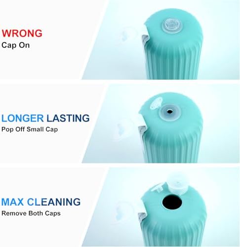 3Pcs WTWD Automatic Toilet Cleaner with Odor Removal and Magic Bottle Design
