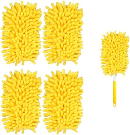 4pcs Microfiber Ceiling Fan Duster Refills Reusable