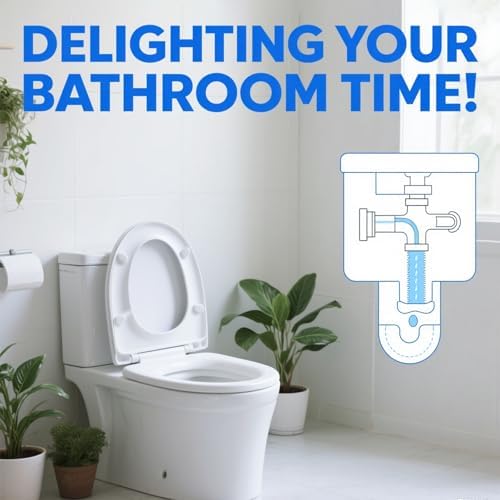 Ruheaou Toilet Cleaning Tablets 24 Count - Fast Dissolving Long Lasting Freshness