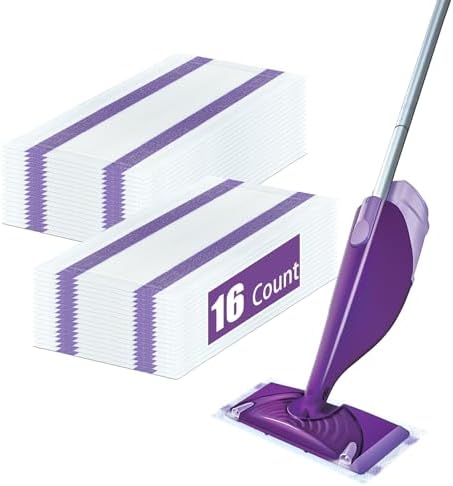 DOCXCDO 16 Pack Swiffer Wet Jet Mop Pad Refills