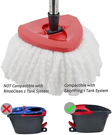FAMEBIRD 3 Pack Microfiber Mop Refills Easy Cleaning Replacement Heads