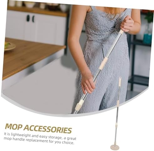 Detachable Rotary Mop Pole with Reinforced Stainless Steel Handle