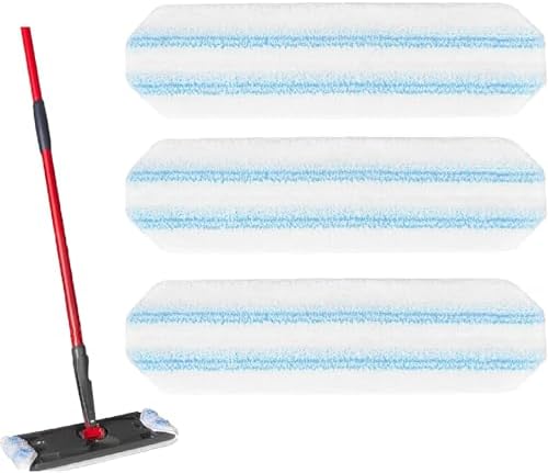 3-Pack Replacement Mop Pads for O-Cedar H2Pro Flat Mop System