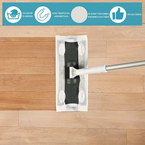 Peryiter Wet Mop Pads Refills 160 Pcs Disposable