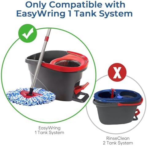 Matthew Cleaning 6Pack Blue Microfiber Spin Mop Refills