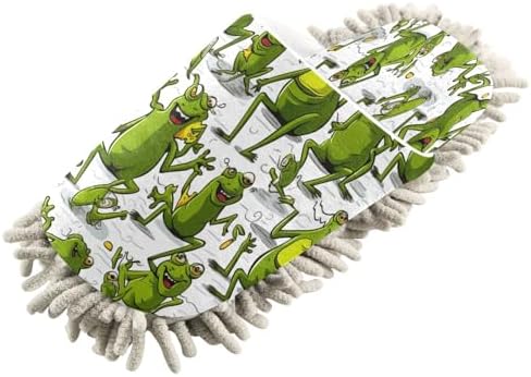 Frogs Pattern Mopping Slippers - Washable Comfortable