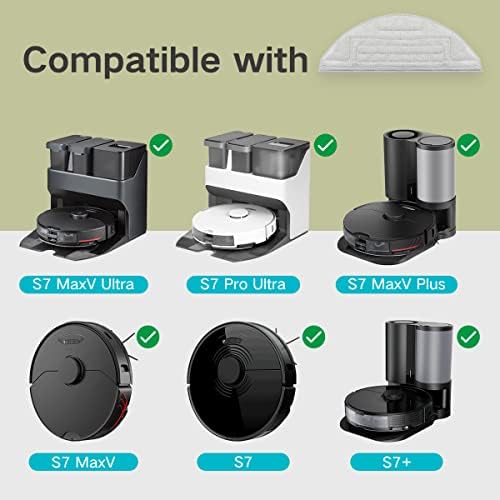 Home Times Vacuum Mop Replacement Pads for Roborock S8S8S7 MaxV Series