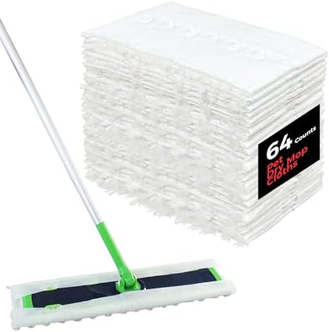GUOYUANGLO XL Dry Mop Cloths 64 Count
