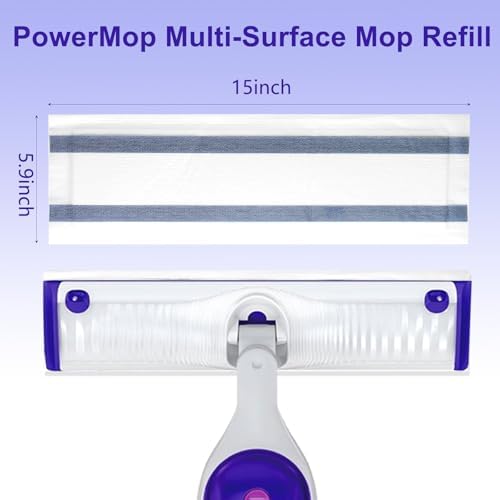 Chyodi 12-Pack Swiffer PowerMop Refills - Super Absorbent Multi-Surface Cleaning