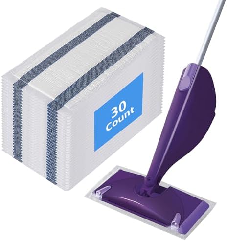 Zmerob 30 Count Swiffer WetJet Mop Pad Refills
