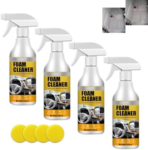 Aozonyoi Peony Car Interior Foam Cleaner 4 Pack