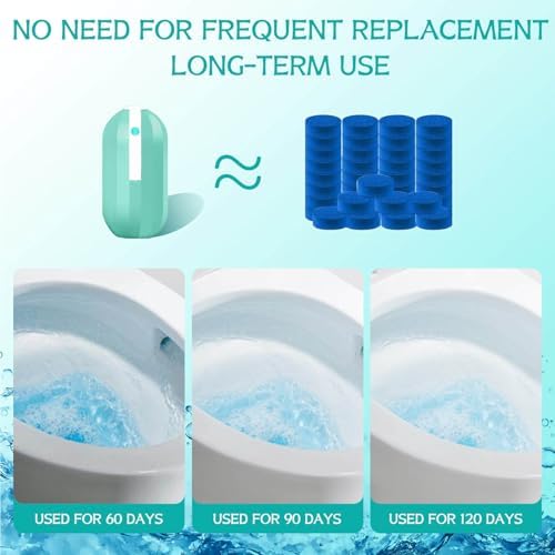 Krazy Klean Toilet Cleaner - Long-Lasting Deep Clean Gel Kit