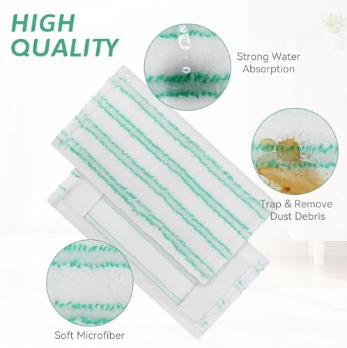 SavStor Microfiber Mop Pad Refills 6 Pack for Quick Shine Mop