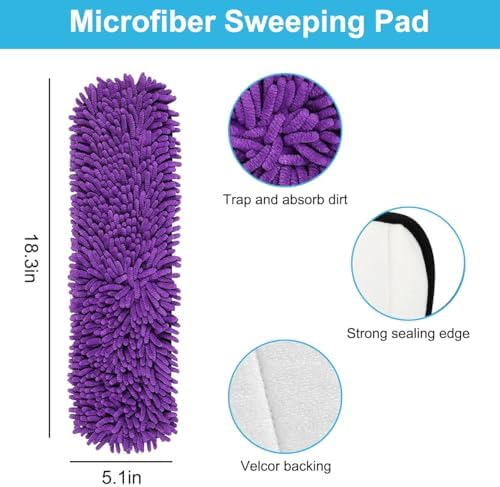 Alrens 10 Pack Mop Pads Replacement for Bona Mops 1