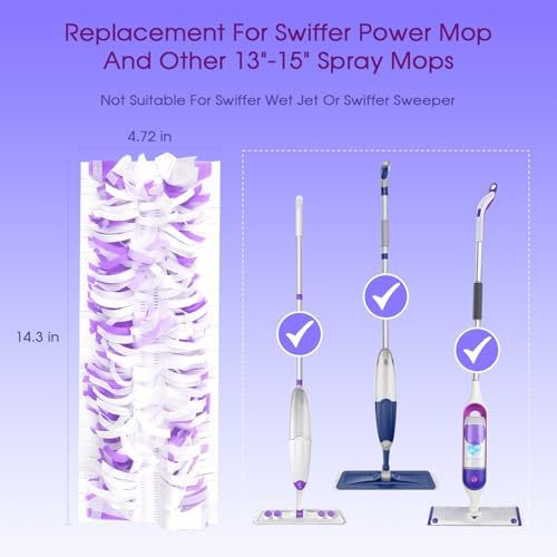 COBLOB 14 Pack Swiffer PowerMop Replacement Mop Pads