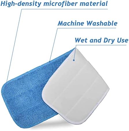 Microfiber Mop Pads 185 x 63 Inch Reusable Washable