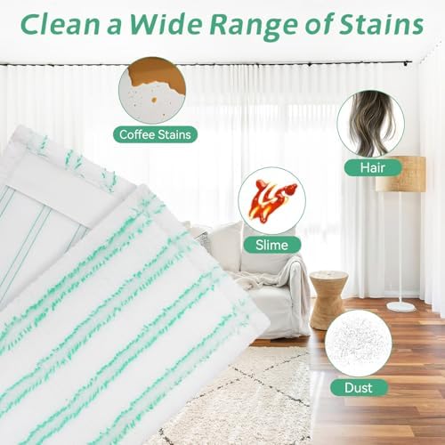 SavStor Microfiber Mop Pad Refills 6 Pack for Quick Shine Mop