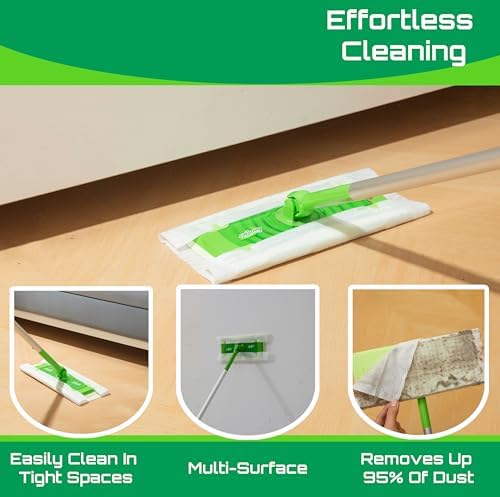Peachicha Dry Sweeping Cloths Mop Refills 50 Count 1
