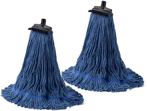 Matthew Heavy Duty Mop Head Replacement - Blue Pack of 2