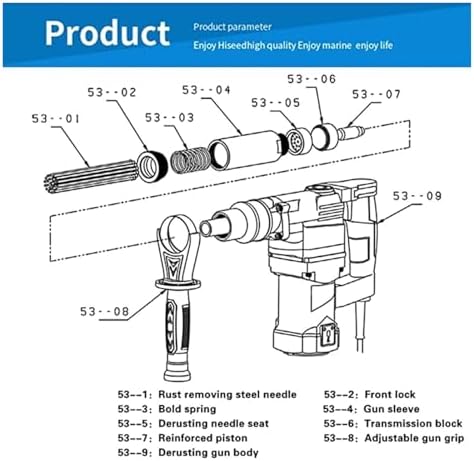 Electric Needle Derusting Gun for Efficient Rust Removal