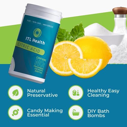 Mag365 Non-GMO Citric Acid 1kg Recyclable Tub