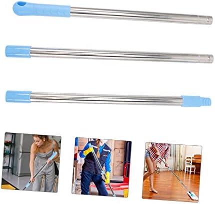 Ipetboom 1set Detachable Stainless Steel Mop Rod Replacement