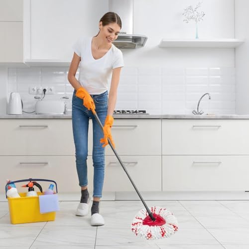 Fazlynyi 4 Pack Spin Mop Replacement Head
