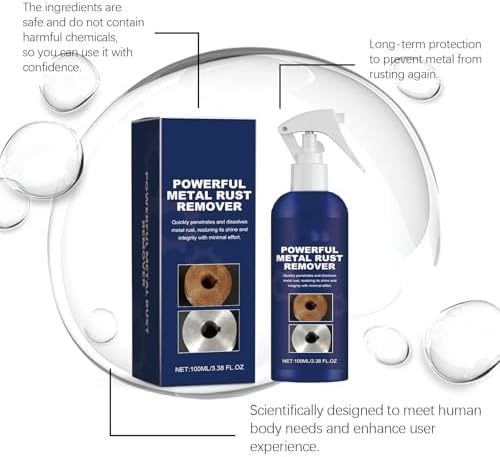 QCHIAN 2024 Rust Remover Spray 100ml 2pcs