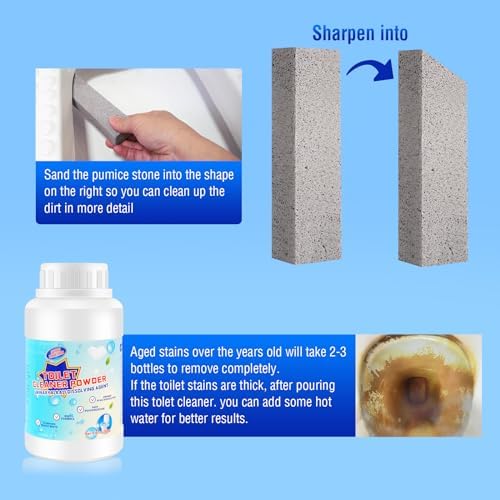 Pumice Stone Toilet Cleaning Stick - Natural Calcium Remover