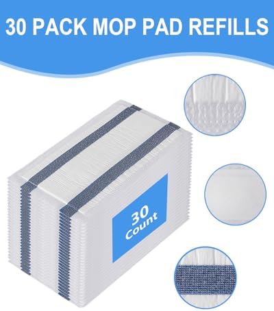 Zmerob 30 Count Swiffer WetJet Mop Pad Refills