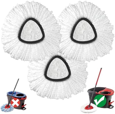 Koolstuffs Spin Mop Head Replacement 3 Pack CR01