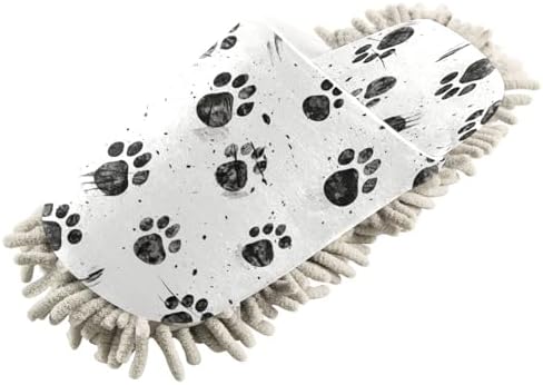 Bulletgxll Mopping Slippers for Men Women - Washable Microfiber Floor Mop Slippers