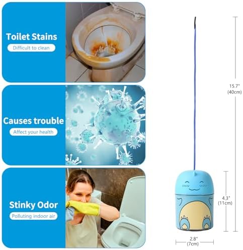 Rilafuvu Dinosaur Toilet Bowl Cleaner Bottle with Ocean Scent 1