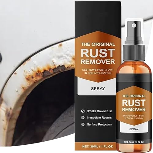 Car Rust Remover Spray 30ml for Metal and Concrete Cleaning
