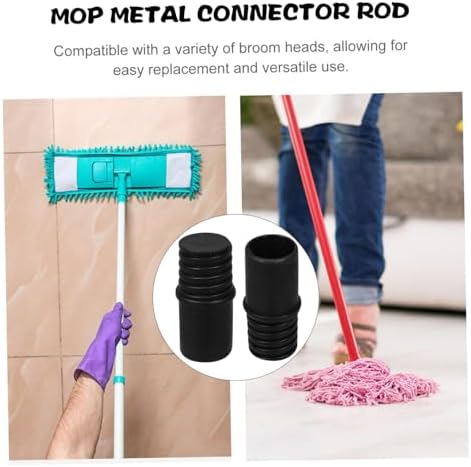 2pcs Threaded Handle Tip Adapter for Mops and Brooms 1