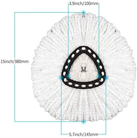 3 Pack DANGSHAN Mop Refills for Spin Mop