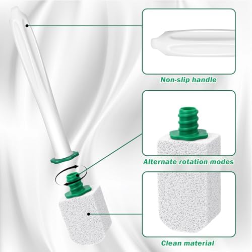 12PCS Pumice Stone with Long Handle for Toilet Cleaning