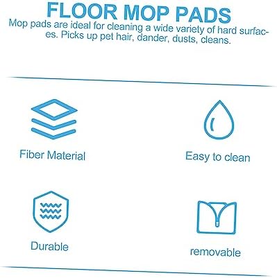 Ipetboom 2pcs Microfiber Mop Replacement Pads 1
