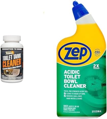 Instant Power Toilet Tank Cleaner 16 Oz No Scrubbing Removes Stains and Rust