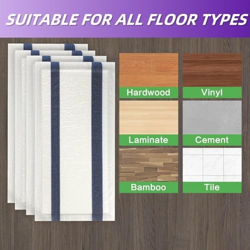 SUZZYVINE Wet Jet Mop Pads Refills 118 x 591 30 Count Multi-Surface