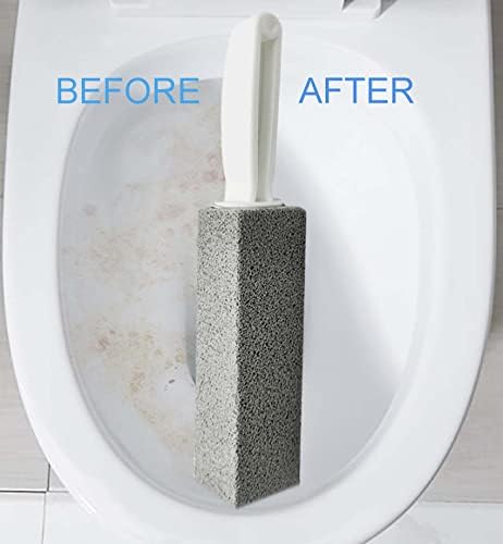 Eksjua 8 Pack Pumice Stone Toilet Cleaner with Handle 1
